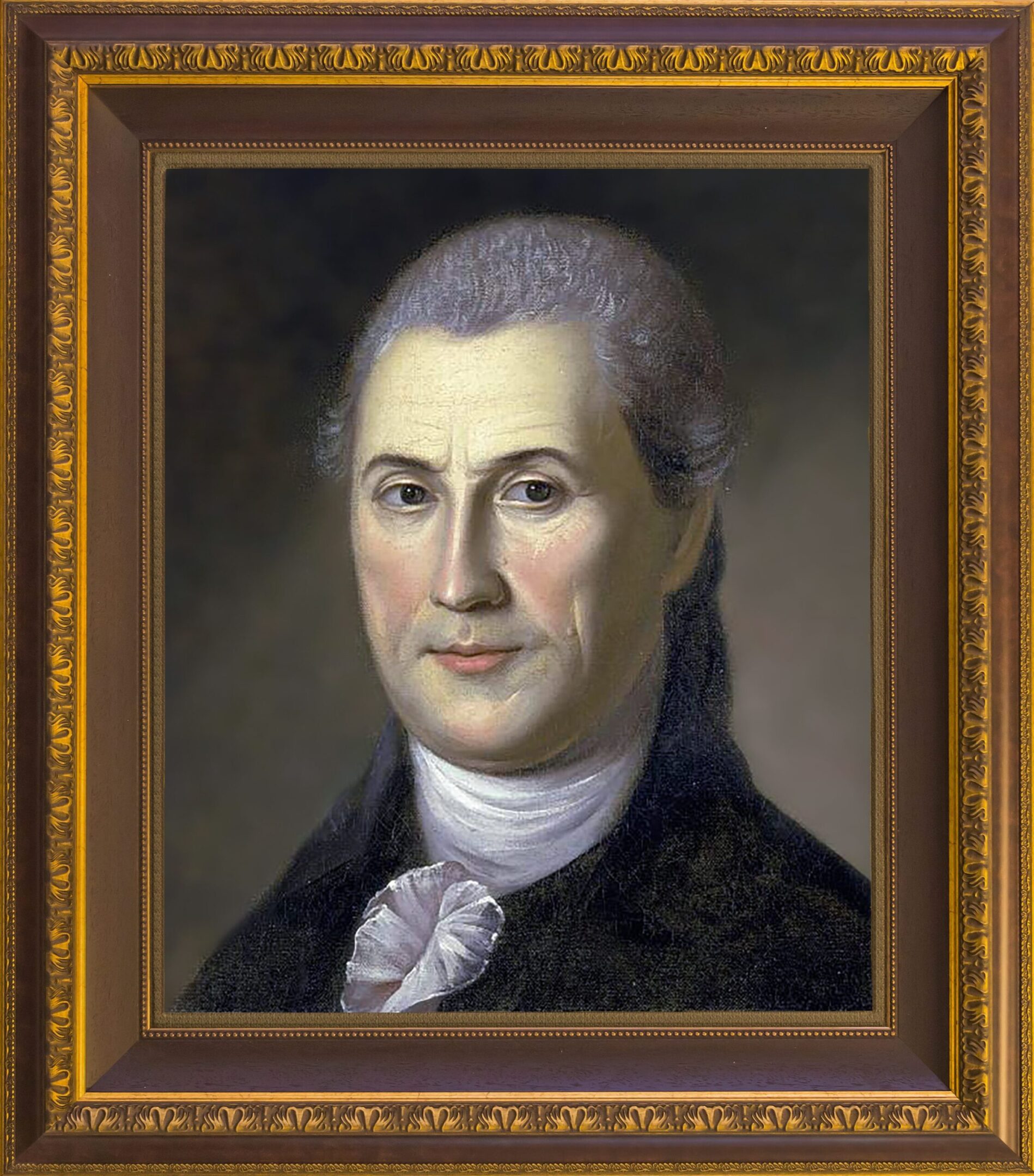 Portrait of a man in formal attire.